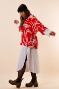 Nordbäck Short Kimono Red