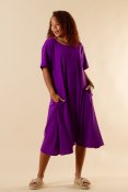 Sunday Jumpsuit Dress Purple