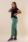 Yoga Stretch Ribbed Leggings Lenoliumgreen
